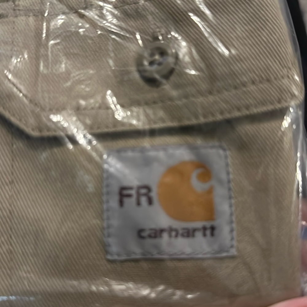 WOMEN'S FLAME RESISTANT twill long sleeve shirt Khaki - Picture 4 of 8